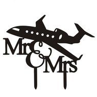 Ecape Creative Mr and Mrs Personalized Wedding Cake Toppers Deer Cake Topper for Special Events N32