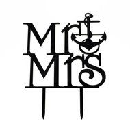 Ecape Creative Mr and Mrs Personalized Wedding Cake Toppers Deer Cake Topper for Special Events N33