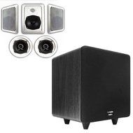 Acoustic Audio HT-55 In-Wall/Ceiling 5.1 Home Theater Speakers and 15" Powered Sub HT-55-CS15B