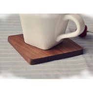 Rural Style Coaster Black Walnut Coaster Wooden Coasters (Set of 4) N3