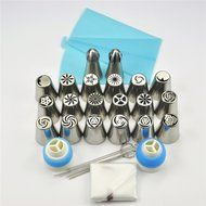 TANGCHU Russian Piping Tips Set Nozzle Cake Decoration Sphere Tips Icing Piping Tulip Cake Coupler Tool cake decorations... N3