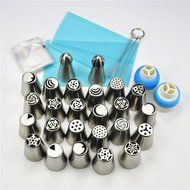 TANGCHU Russian Piping Tips Set Nozzle Cake Decoration Sphere Tips Icing Piping Tulip Cake Coupler Tool cake decorations... N5