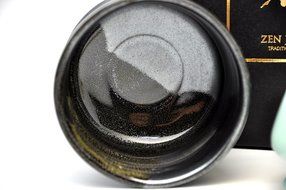 Japanese Mino Yaki ware Matcha Bowl And Tea Ceremony Set Green Tea 10.5 / 10.5 / 8cm (4.1 / 4.1 / 3.1inch)[7368] N6