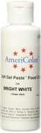 Americolor Soft Gel Paste Food Color, 6-Ounce, Bright White N2