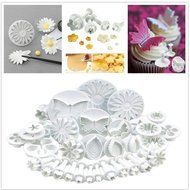 GTI Cake Tools 10 sets (33pcs) Flower Fondant Cake Sugarcraft Decorating Kit Cookie Mould Decration Tool Icing... N4