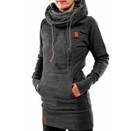 Hooded Tops,Morecome Womens Fashion Fitted Long Sleeve Pullover Shirt Coat N4