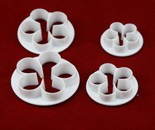 Set of 4pcs Rose Cutter cake decorating fondant embossing tool