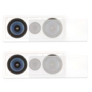 Blue Octave RLCR6 In Wall 6.5" Dual Woofer 3 Way Speakers 560 Watts New 2 Speaker Set RLCR6-2S