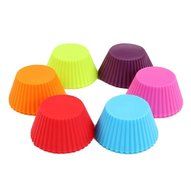 Silicone Cup Cake moulds in Assorted Colors (12 piece sets) for baking amazing medium sized cupcakes. 12pcs per...