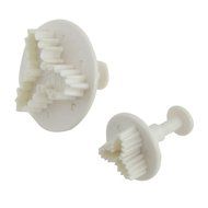 Veined Holly Leaf Plunger Cutter Fondant Cake Icing 2 Pcs