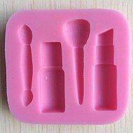 Sher Lipstick Blush Brush Shaped Cake Chocolate Mold