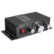 ELEGIANT 12V 2A 15W x 2 HiFi Mini Amplifier with LED Light 2.0 Channel Bass Power AMP for Car Motorbike Home Boat... N6