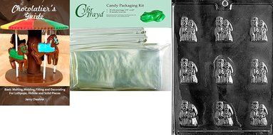 Cybrtrayd W003 Bride and Groom Mints Chocolate Candy Mold with Exclusive Cybrtrayd Copyrighted Chocolate Molding... N3