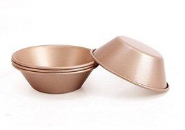 Astra Gourmet Pack of 4 Mini Pie Muffin Cupcakes Pan Tart Mold NonStick Champagne Bakeware N4
