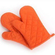 Y&amp;XL&amp;H Cotton Kitchen Cooking Microwave Oven Gloves Mitts Pot Pad Heat Proof Protected , gray N3