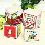 100Pcs Christmas Decorations Cups Hokkaido Chiffon Cake Cups N4