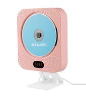 ECHLIFE Latest Wall-mounted Bluetooth Hi-Fi CD Music Player with Remote Control, USB, TF Card, AUX In and Digital... N16