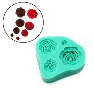 4 Size Delicate Roses Flower Silicone Mould Sugar Craft Cake Decorating Fondant N2