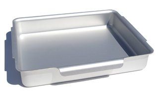 Alan Silverwood 14.5 x 12 x 2.5" Silver Anodised Roasting Dish Pan Tin 00243