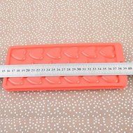 Sher Plastic Rectangle Love Ice Mold Set of 2 Piece,24.5x10.5x2.5cm N4