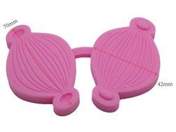 FOUR-C Cake Decorating Tools Petal Veiner Cupcake Molds Silicone Veiners for Cupcake Design Color Pink N2