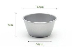 Astra shop Pack of 8 Individual Molds/ Chocolate Molten Pans/ Pudding Cups/ Raspberry Souffle Pot Pie Darioles... N3