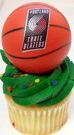 PORTLAND TRAIL BLAZERS 14 Piece NBA Basketball Birthday Party Cupcake Topper Set - Includes All Cupcake Toppers... N3