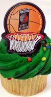 PORTLAND TRAIL BLAZERS 14 Piece NBA Basketball Birthday Party Cupcake Topper Set - Includes All Cupcake Toppers... N4