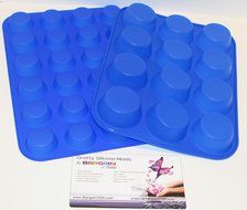 2 Pack Silicone Muffin Pan and Cupcake Maker 12 &amp; 24 Holes Large and Small Cupcake Pan Muffin Maker Silicone Cupcake...