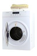 Majestic 13 lb.Compact Standard Electric Dryer in White with Silver Trim MJ860D coming with Venting and Sensor... N3