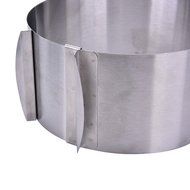 Supershopping Adjustable Cake Mousse Mould Stainless Steel Cake Baking Mold Ring 6&quot; to 12&quot; N2