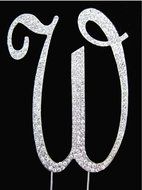 21 Silver Rhinestone Crystal Cake Topper Silver, Gold Numbers, Letters, Bling Love, Wedding, Birthday, Anniversary... N18