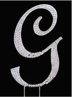 21 Silver Rhinestone Crystal Cake Topper Silver, Gold Numbers, Letters, Bling Love, Wedding, Birthday, Anniversary... N20