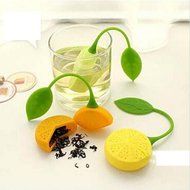 Random Color 1Pc Food Grade Silicone Drinker Teapot Teacup Herb Tea Strainer Filter Infuser Lemon Bag N7
