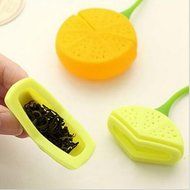 Random Color 1Pc Food Grade Silicone Drinker Teapot Teacup Herb Tea Strainer Filter Infuser Lemon Bag N8