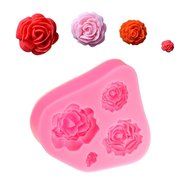 Rbenxia Silicone Cake Mold 20-cavity Half Circle Lollipop Party Cupcake Baking Mold Cake Pop Stick Mold Tray Pink N12