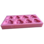 FLY Many Shapes Of Handbag 3D Silicone Cake Molds Cooking Bakware Tools,Pink