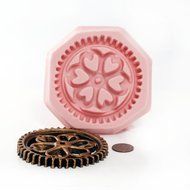 Large Steampunk Gear Silicone Mold Easy To Use Flexible Silicone Food Safe Fondant, Chocolate, Candy, Resin, Polymer... N2