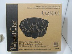 Pampered Chef Stoneware Fluted Pan #1440