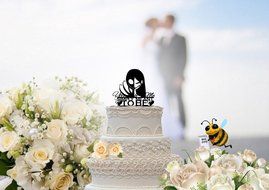Jack and Sally You and Me Simply Meant To Be Wedding Cake Topper