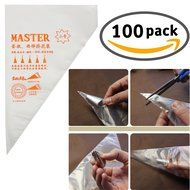 Full Model Russian Piping Tips Set 63 Nozzles + 100 Pastry Bags + 2 Tri-Color Coupler + 2 Tip Brush + 100 Disposable... N8