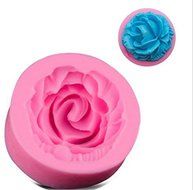 SZMWL Silicone Cake Molds 4D Rose Flower Fondant Chocolate Sugarcraft Mould Tool Pink 2Pcs N6