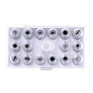 GHB Cake Decorating Tips Set Stainless Steel Icing Tips DIY Pastry Tubes Cupcake Decorating Nozzle 17 Pics N6