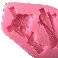Sher Fondant Silicone Mold Silicone Scarf Mold Flower For Fondant Fimo Gum Paste &amp; Chocolate N2