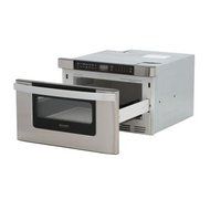 24 In. W 1.2 Cu. Ft. Built-in Microwave Drawer in Stainless Steel with Sensor Cooking