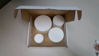 Round 3" MINI Dummy Cakes Set by 3", 4", 5", 6" (Set of 4 - ALL) N3