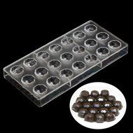 Grainrain Round Diamond Shaped Chocolate Candy Mold Polycarbonate PC DIY Mould Cookie Tray