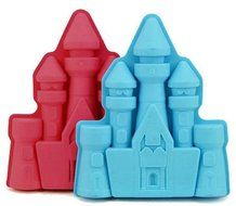 Baking Mold Cake Decorating Candy Molds Fondant Tray Castle Princess Red Silicone Mold Pan Chocolate Cake Ice... N10