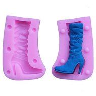 Y&amp;XL&amp;H Boots Fondant Cake Chocolate Resin Clay Candy Silicone Mold,L7.3mW5cmH2.8cm