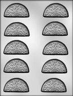 CK Products 2-1/2-Inch Orange Slice 3/16-Inch Deep Chocolate Mold